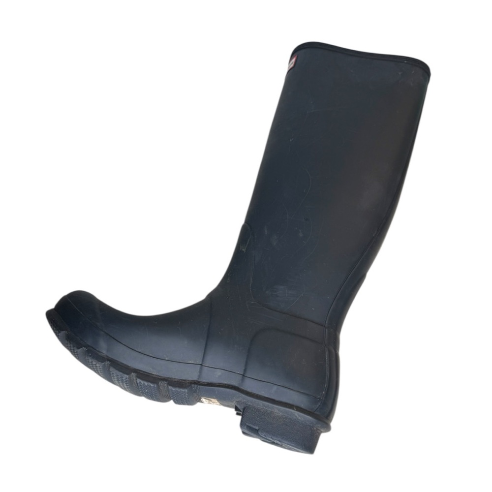 Women's Original Tall Rain Boots Navy Blue Rubber Waterproof Wellies size 7M/8F - Picture 8 of 15